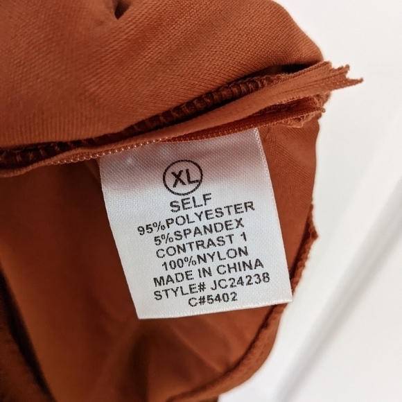 FASHION nova part crasher fringe romper copper brown size XL @L1 - Picture 6 of 11